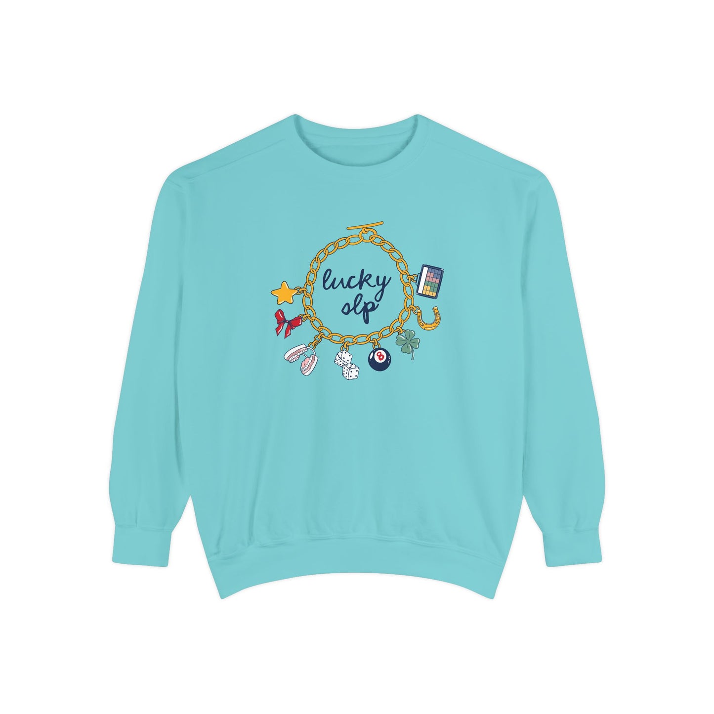 Lucky SLP Charm Bracelet Comfort Colors Sweatshirt