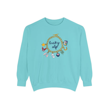 Lucky SLP Charm Bracelet Comfort Colors Sweatshirt