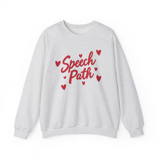 Speech Path Hearts Crewneck Sweatshirt