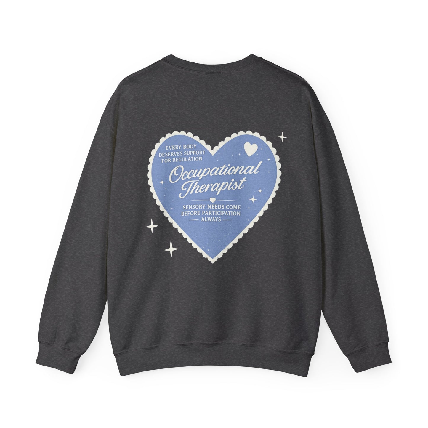 OT Heart Patch Sweatshirt | Front and Back Print