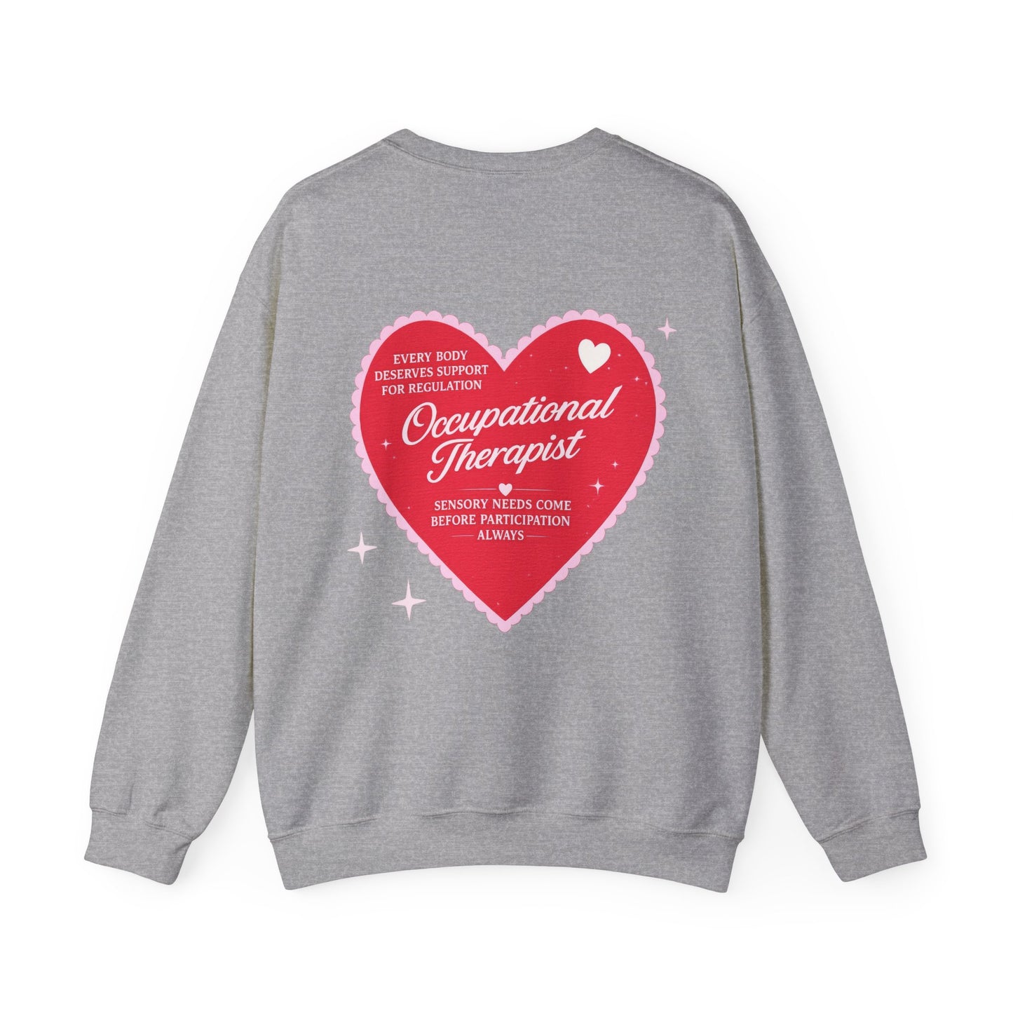 OT Heart Patch Sweatshirt | Front and Back Print
