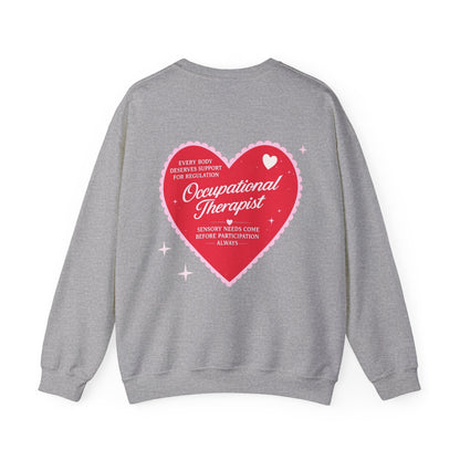 OT Heart Patch Sweatshirt | Front and Back Print