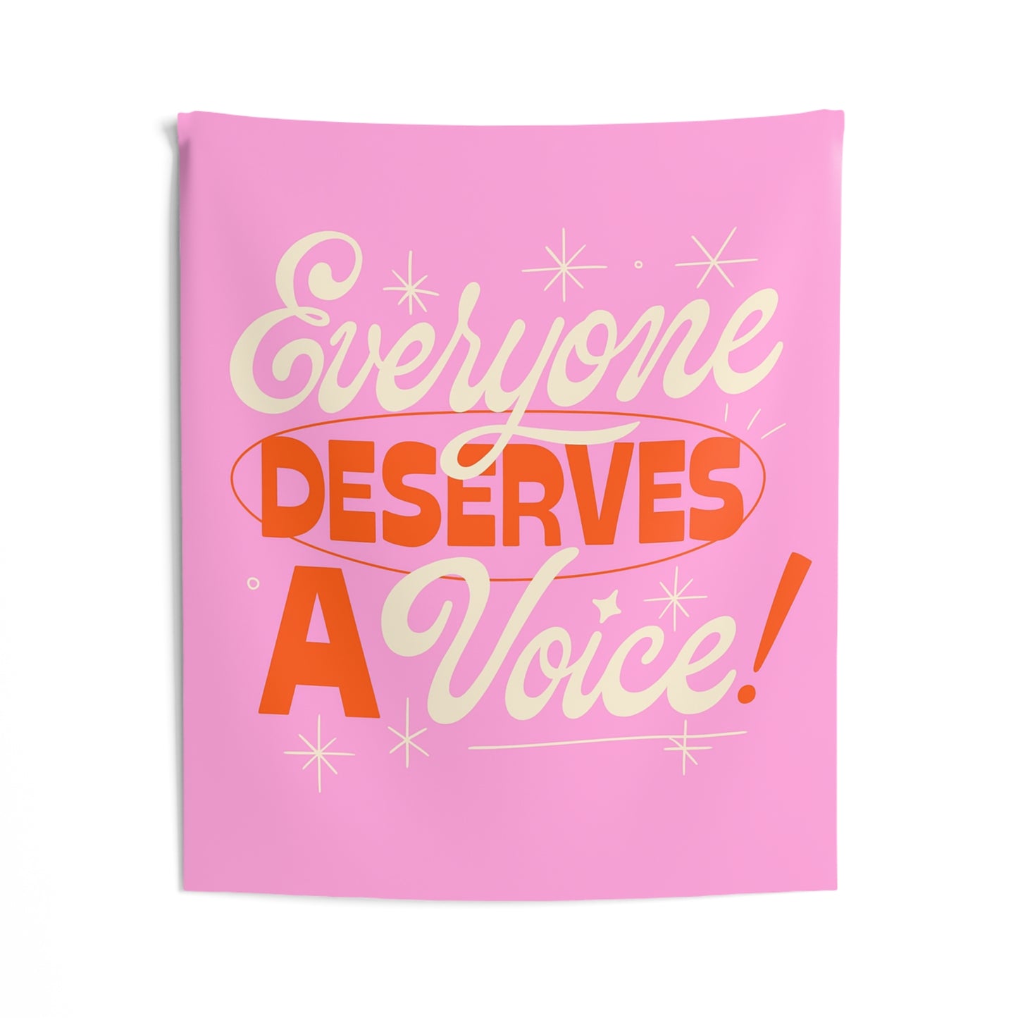 Everyone Deserves a Voice Tapestry