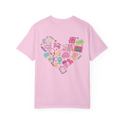 National Speech-Language-Hearing Month Comfort Colors T-Shirt | Front and Back Print