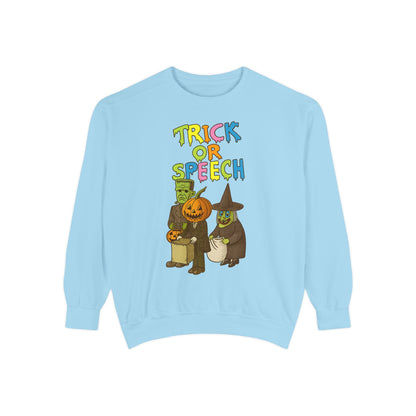 Trick or Speech Comfort Colors Sweatshirt