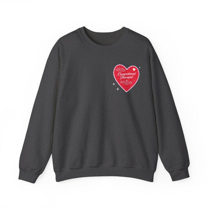 OT Heart Patch Sweatshirt | Front and Back Print