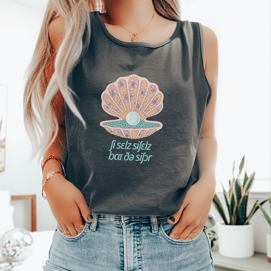 She Sells Seashells IPA Comfort Colors Tank Top