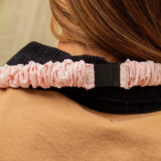 Breakaway Scrunchie Lanyard | Light Pink Textured