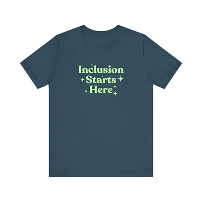 Inclusion Starts Here Jersey T-Shirt