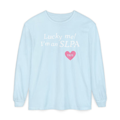 Lucky Me I'm an SLPA Long Sleeve Comfort Colors T-Shirt