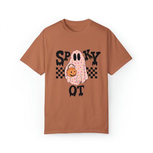 Spooky OT Checkerboard Comfort Colors T-Shirt