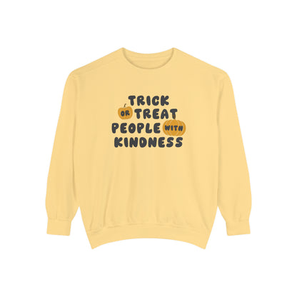 Trick or Treat Kindness Comfort Colors Sweatshirt