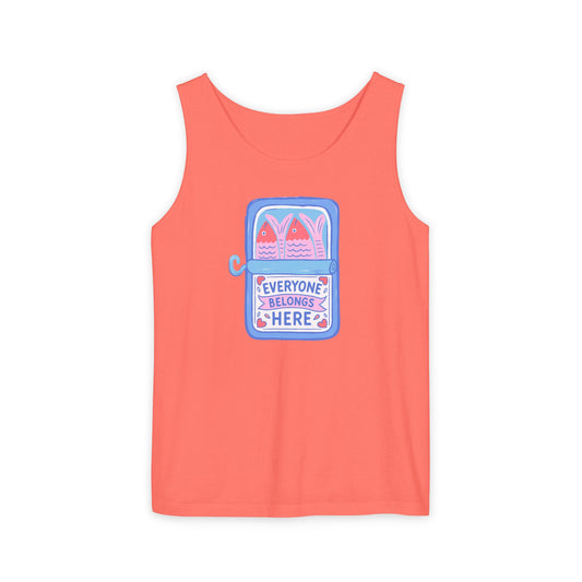 Everyone Belongs Here Comfort Colors Tank Top
