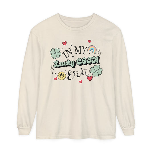 In My Lucky COTA Era Long Sleeve Comfort Colors T-Shirt
