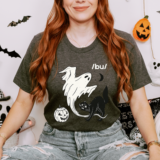 Boo Phonetic Spooky Jersey T-Shirt