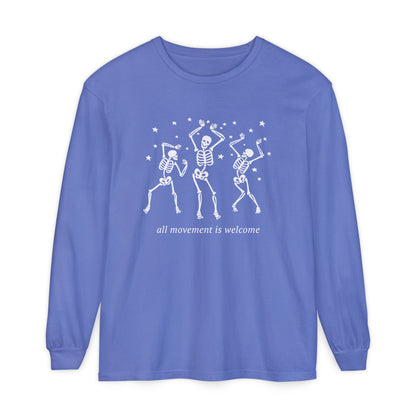 All Movement Is Welcome Long Sleeve Comfort Colors T-Shirt