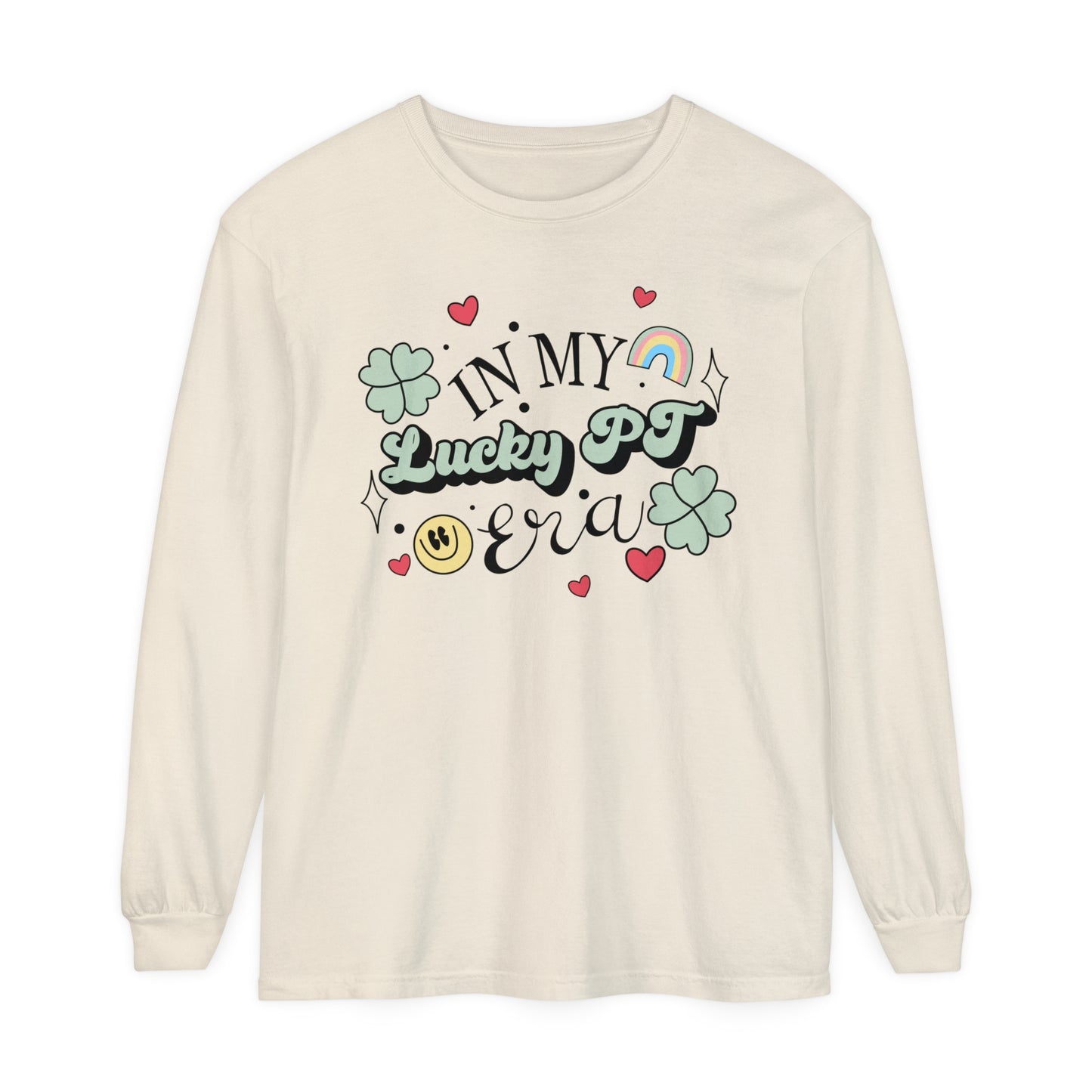 In My Lucky PT Era Long Sleeve Comfort Colors T-Shirt
