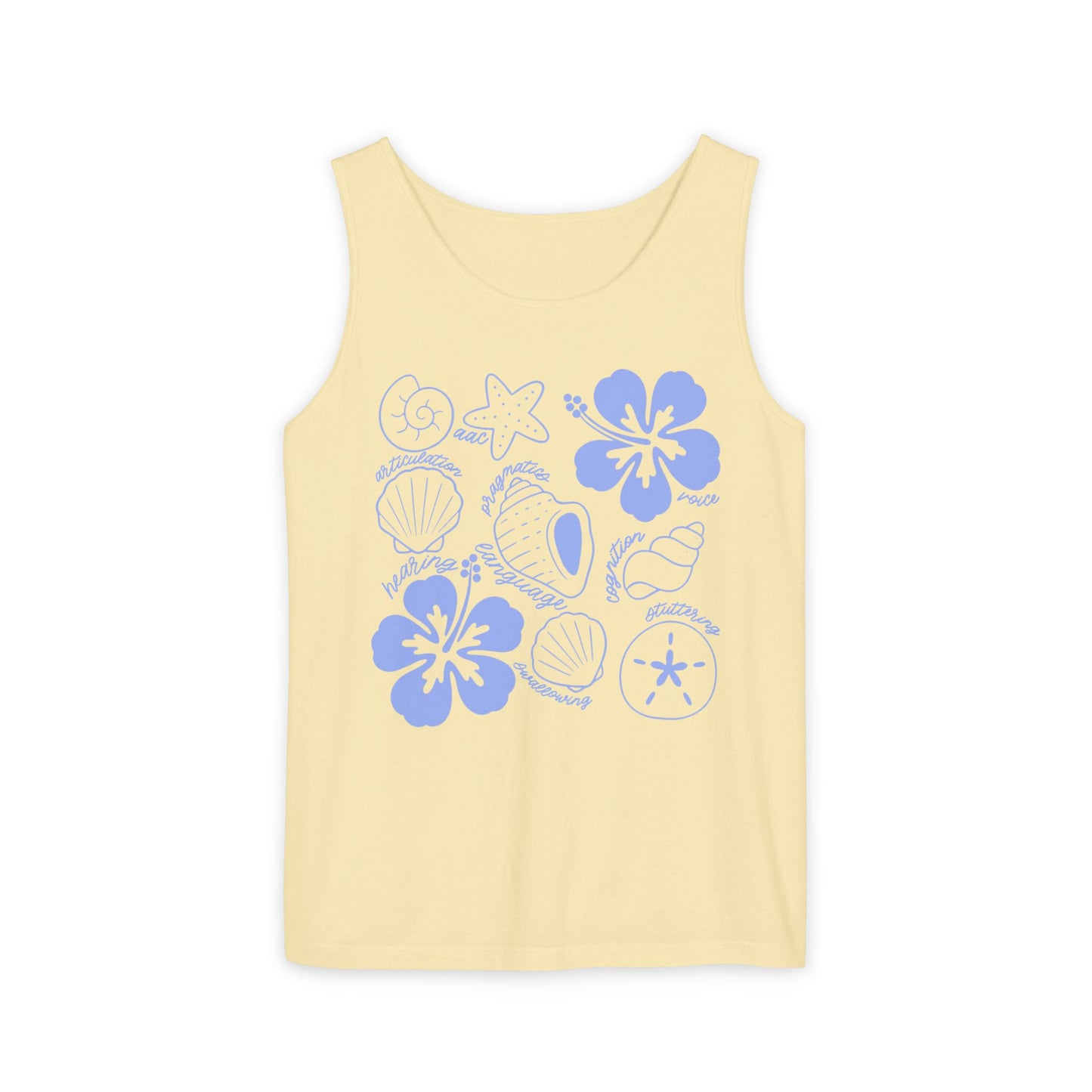 Tropical Speech Scope Comfort Colors Tank Top