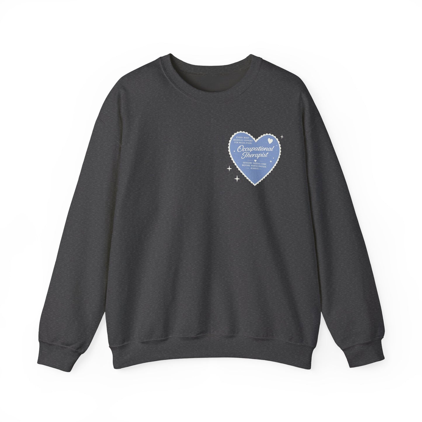 OT Heart Patch Sweatshirt | Front and Back Print