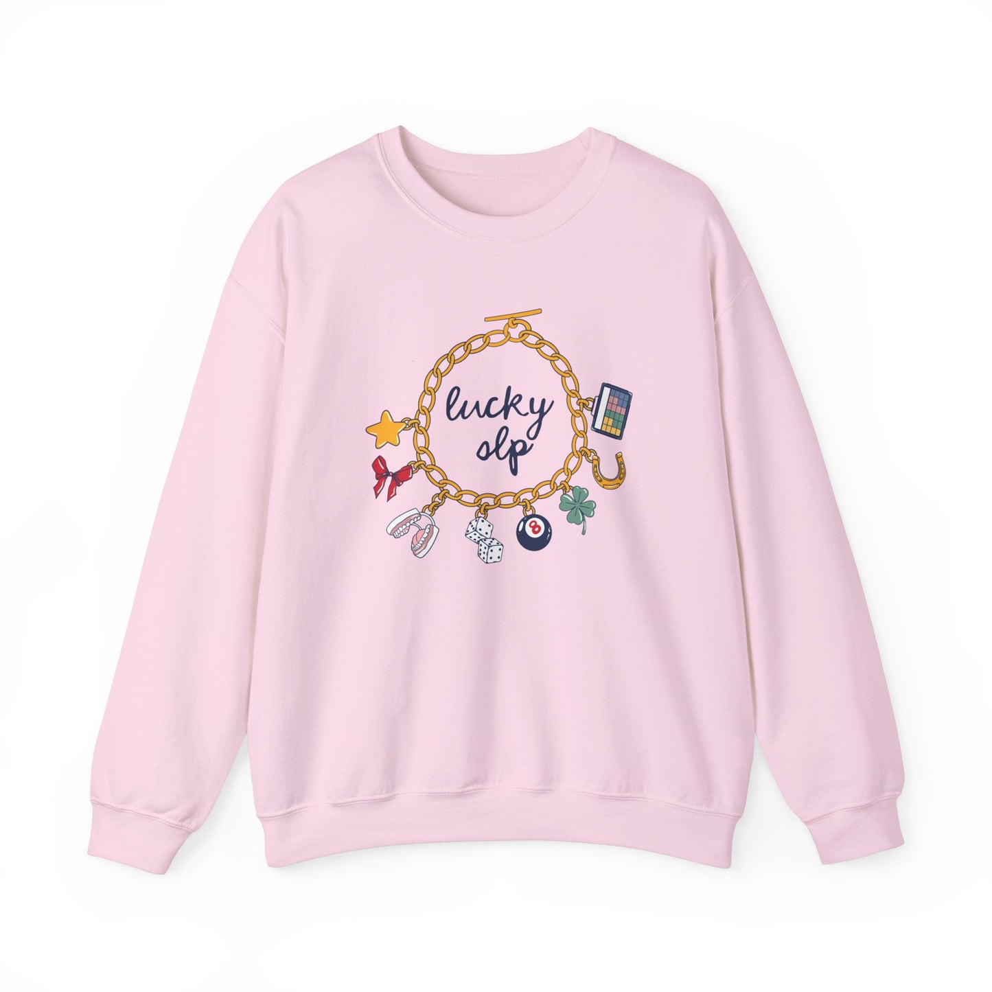 Lucky SLP Charm Bracelet Crewneck Sweatshirt