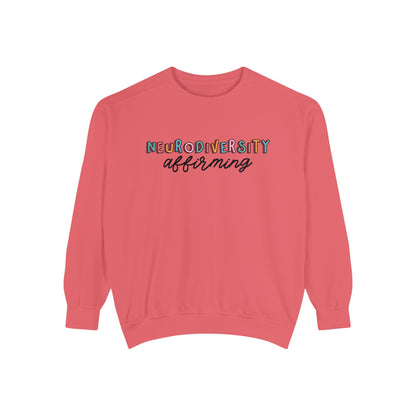 Neurodiversity Affirming Comfort Colors Sweatshirt