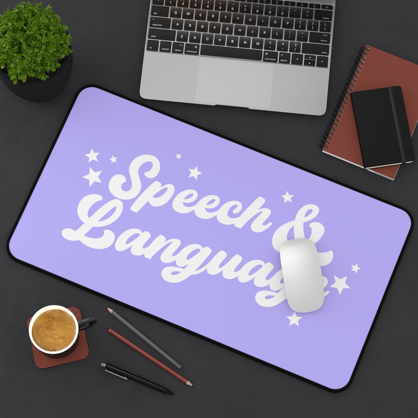 Speech & Language Stars Desk Mat