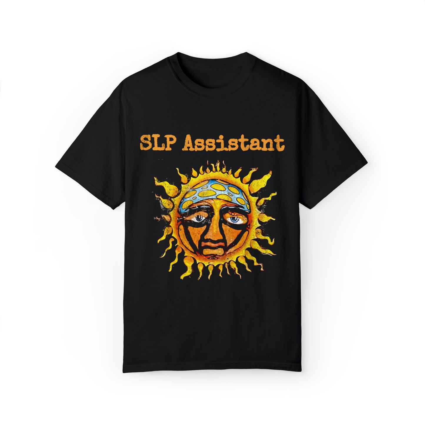 SLP Assistant Distressed Sun Band-Inspired Comfort Colors T-Shirt