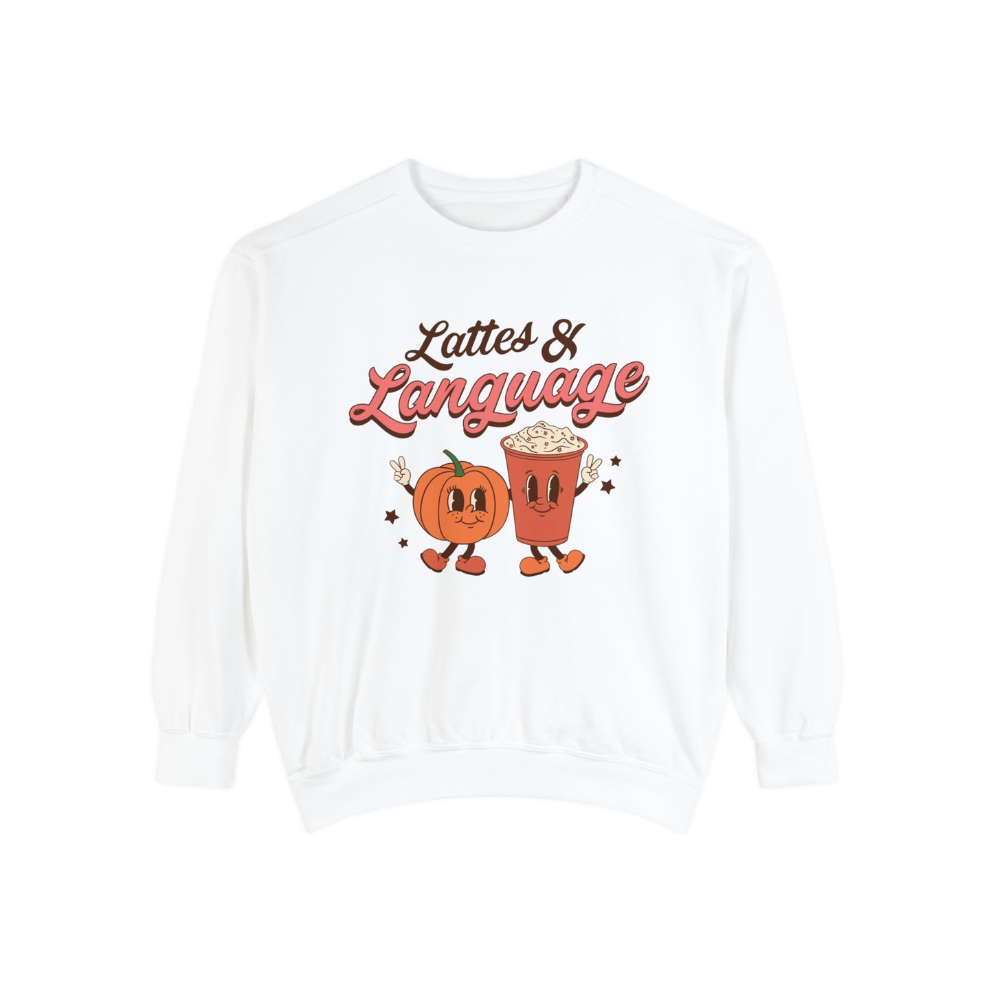 Lattes & Language Comfort Colors Sweatshirt