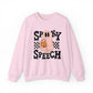 Spooky Speech Checkerboard Crewneck Sweatshirt