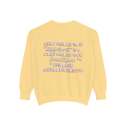 Embrace Neurodiversity Comfort Colors Sweatshirt