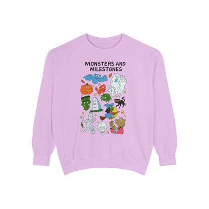 Monsters and Milestones Comfort Colors Sweatshirt