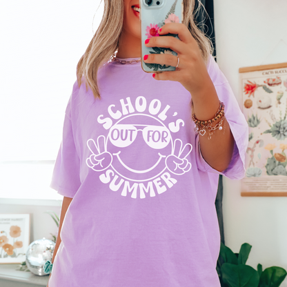 School's Out For Summer Comfort Colors T-Shirt