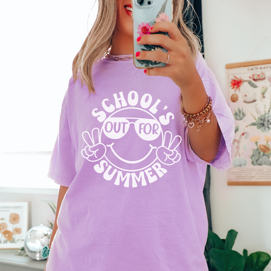 School's Out For Summer Comfort Colors T-Shirt