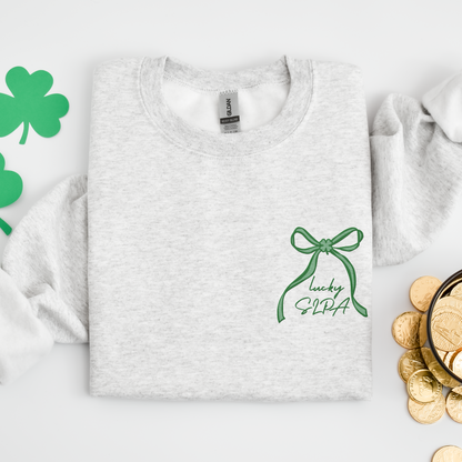 Lucky SLPA Bow Embroidered Sweatshirt