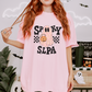 Spooky SLPA Checkerboard Comfort Colors T-Shirt