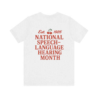 NSLHM Cherries Jersey T-Shirt | Front and Back Print