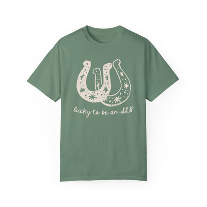 Lucky SLP Horseshoe Comfort Colors T-Shirt