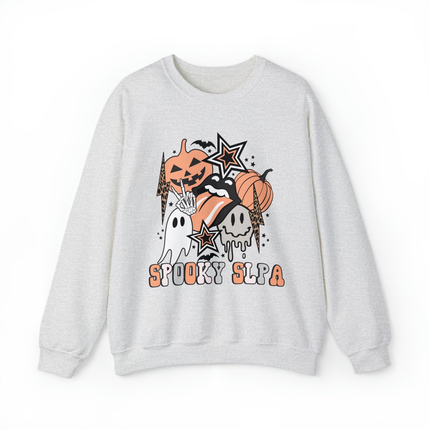 Spooky SLPA Retro Halloween Crewneck Sweatshirt