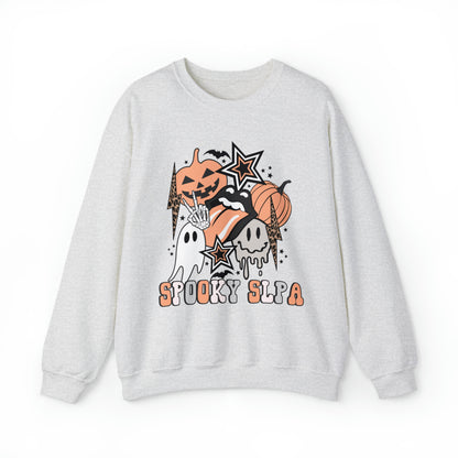 Spooky SLPA Retro Halloween Crewneck Sweatshirt