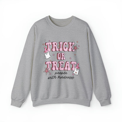 Trick or Treat People With Kindness Crewneck Sweatshirt