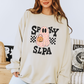 Spooky SLPA Checkerboard Crewneck Sweatshirt