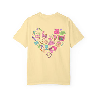 National Speech-Language-Hearing Month Comfort Colors T-Shirt | Front and Back Print