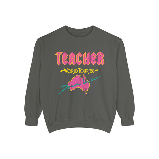 Teacher World Tour Comfort Colors Sweatshirt