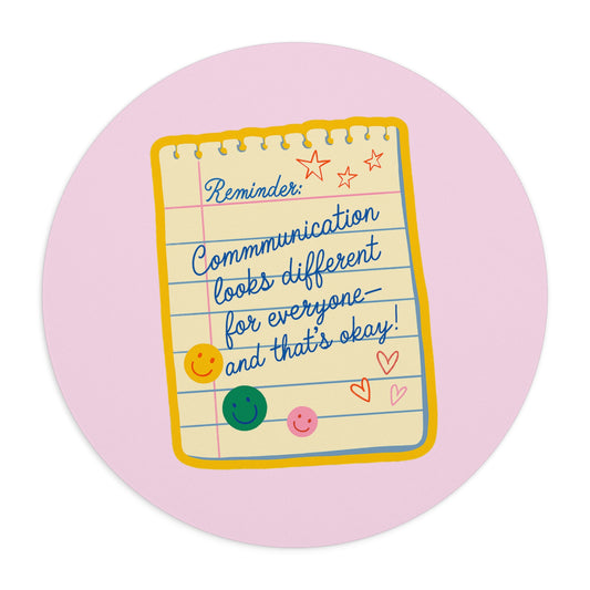 Communication Looks Different Mouse Pad