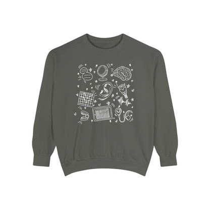 Speech & Hearing Doodles Comfort Colors Sweatshirt