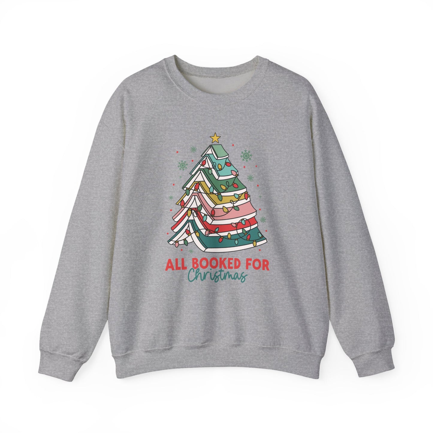 All Booked for Christmas Crewneck Sweatshirt
