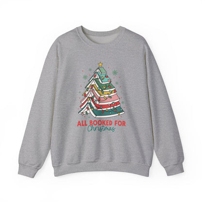 All Booked for Christmas Crewneck Sweatshirt