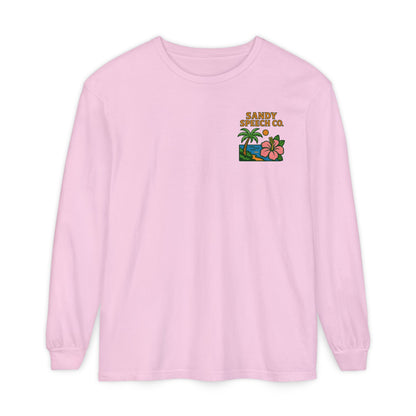 Sandy Speech Co. Long Sleeve Comfort Colors T-Shirt | Front and Back Print