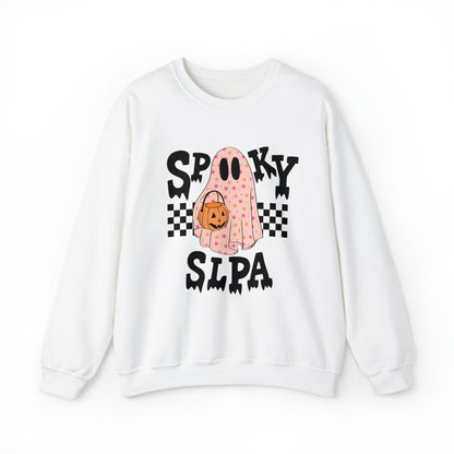Spooky SLPA Checkerboard Crewneck Sweatshirt