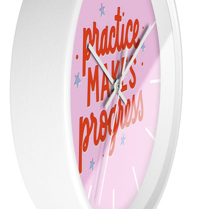 Practice Makes Progress Wall Clock